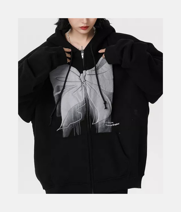 BOWKNOT HOODIE - THE URBAN MOOD | Streetwear Store